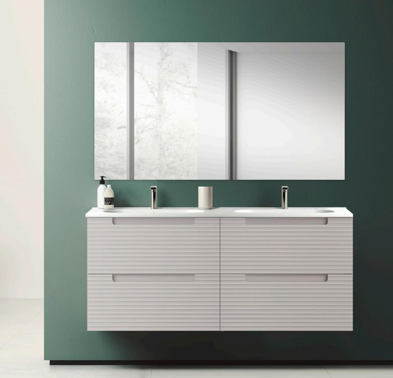 Conjunto mueble KYOTO 120 cm de Visobath y lavabo Flat